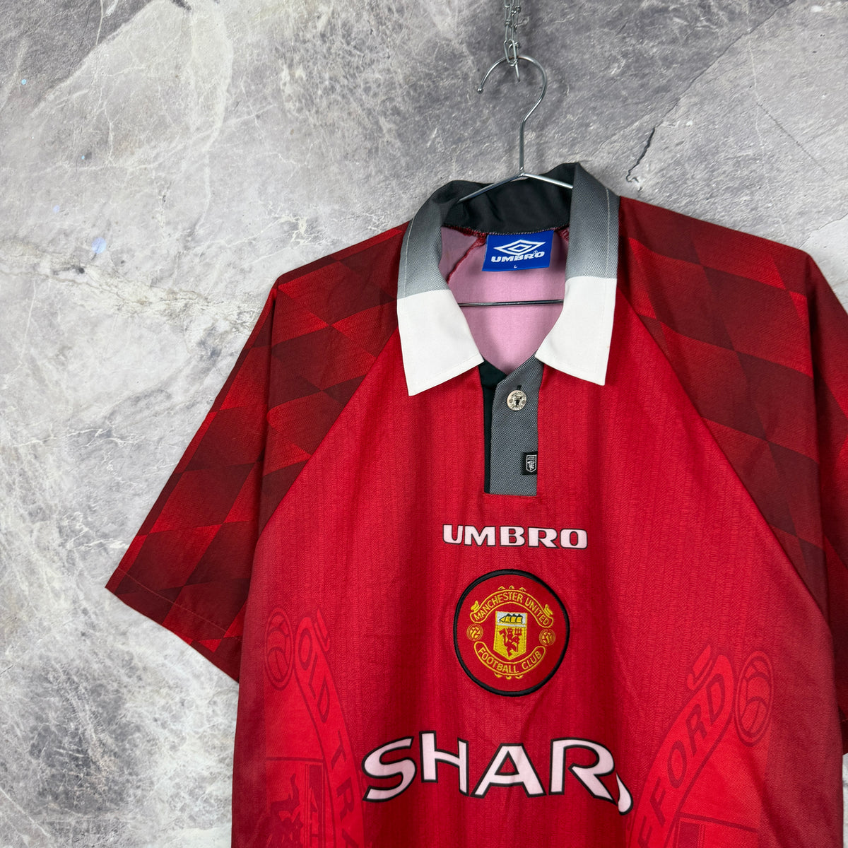 Manchester United 1996-1998 Home Jersey — Beckham #10 L