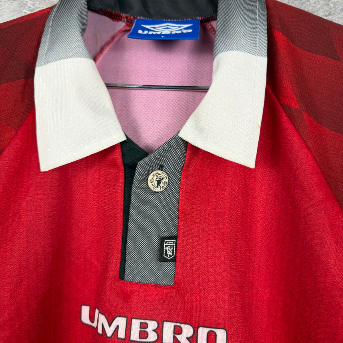 Manchester United 1996-1998 Home Jersey — Beckham #10 L