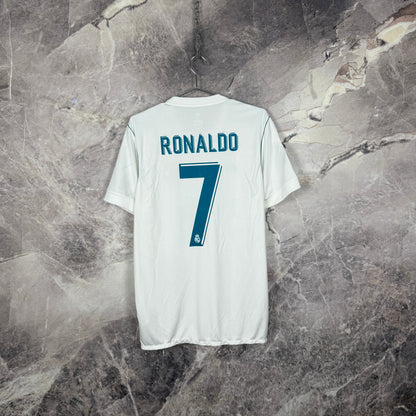 Real Madrid 2017-2018 Home Jersey — Ronaldo #7 M