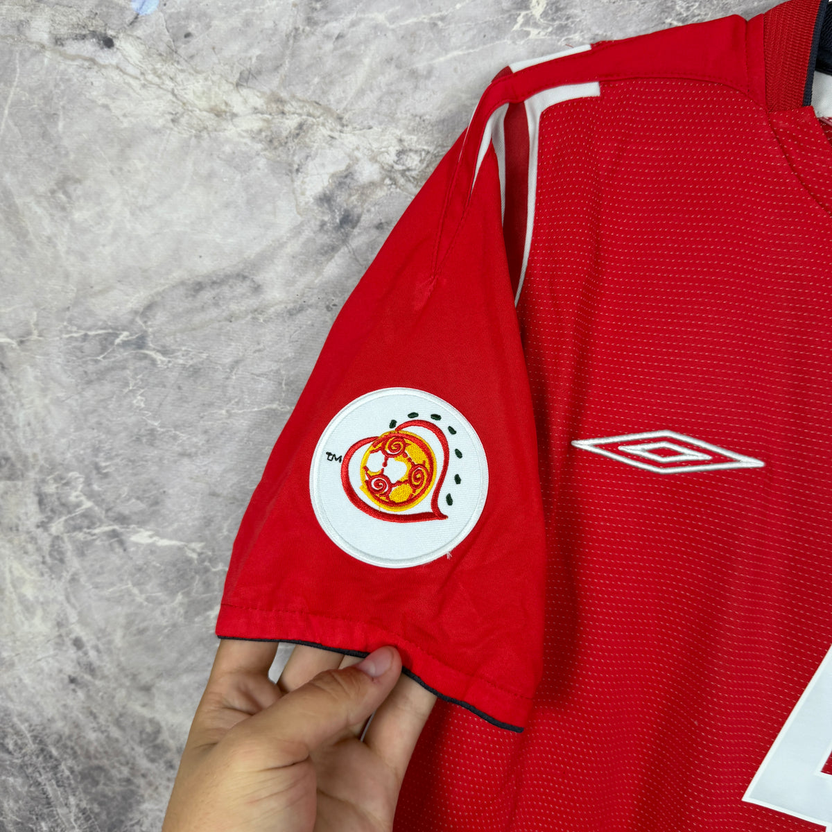 England 2004-2006 Away Jersey — Gerrard #4 M