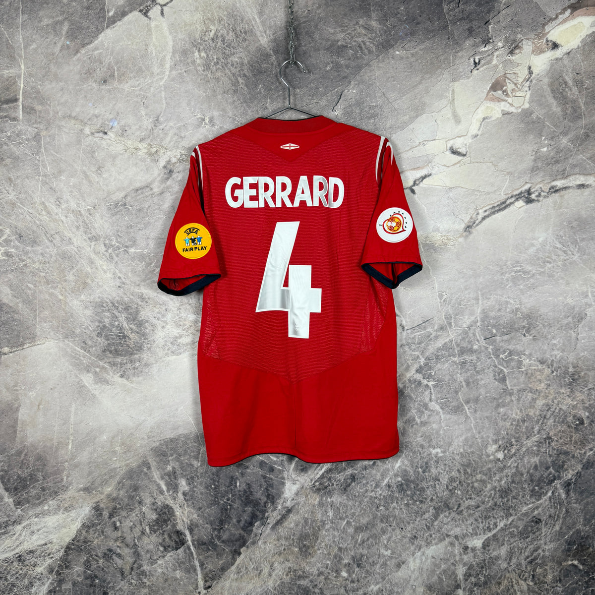 England 2004-2006 Away Jersey — Gerrard #4 M