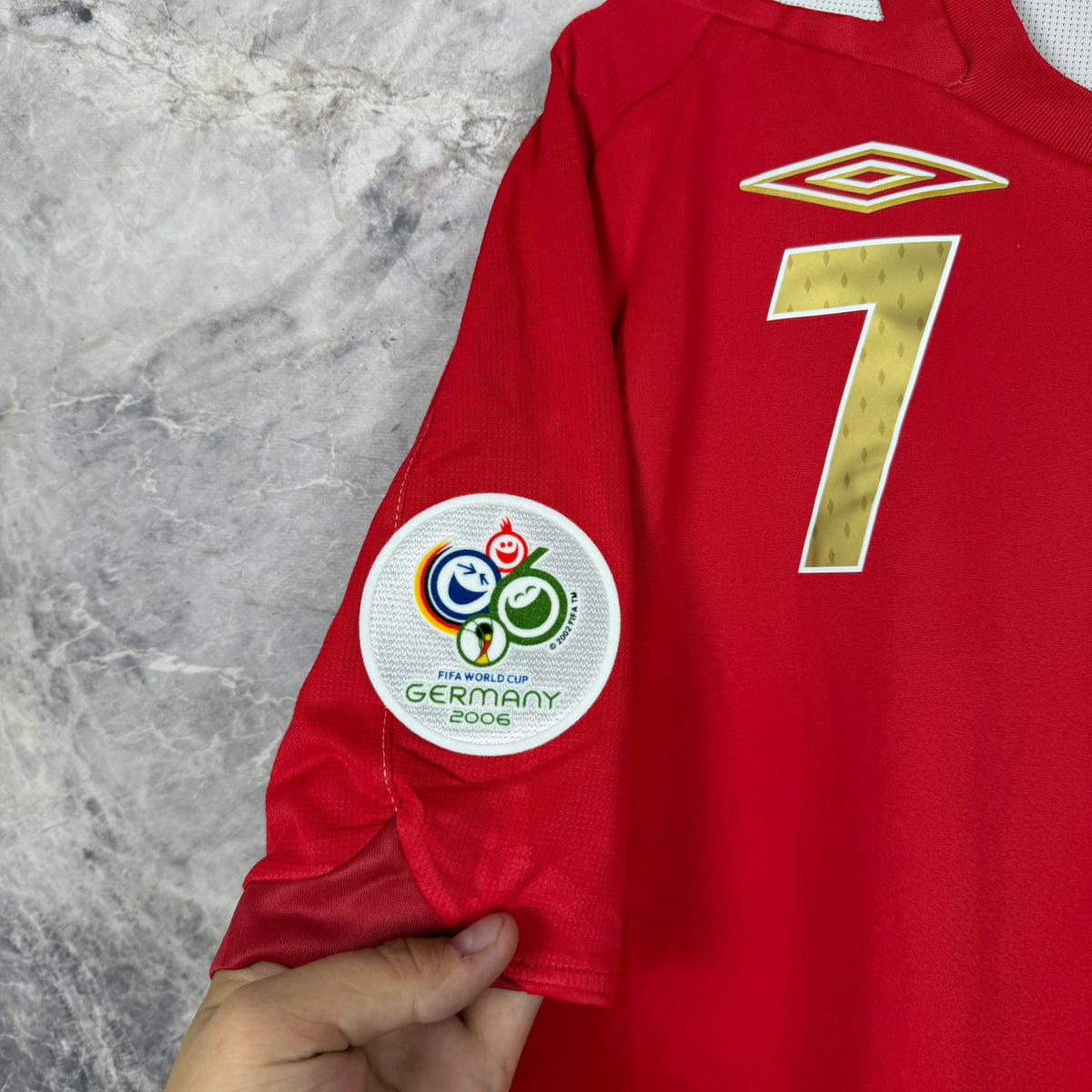 England 2006-2008 Away Jersey — Beckham #7 M