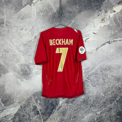 England 2006-2008 Away Jersey — Beckham #7 M