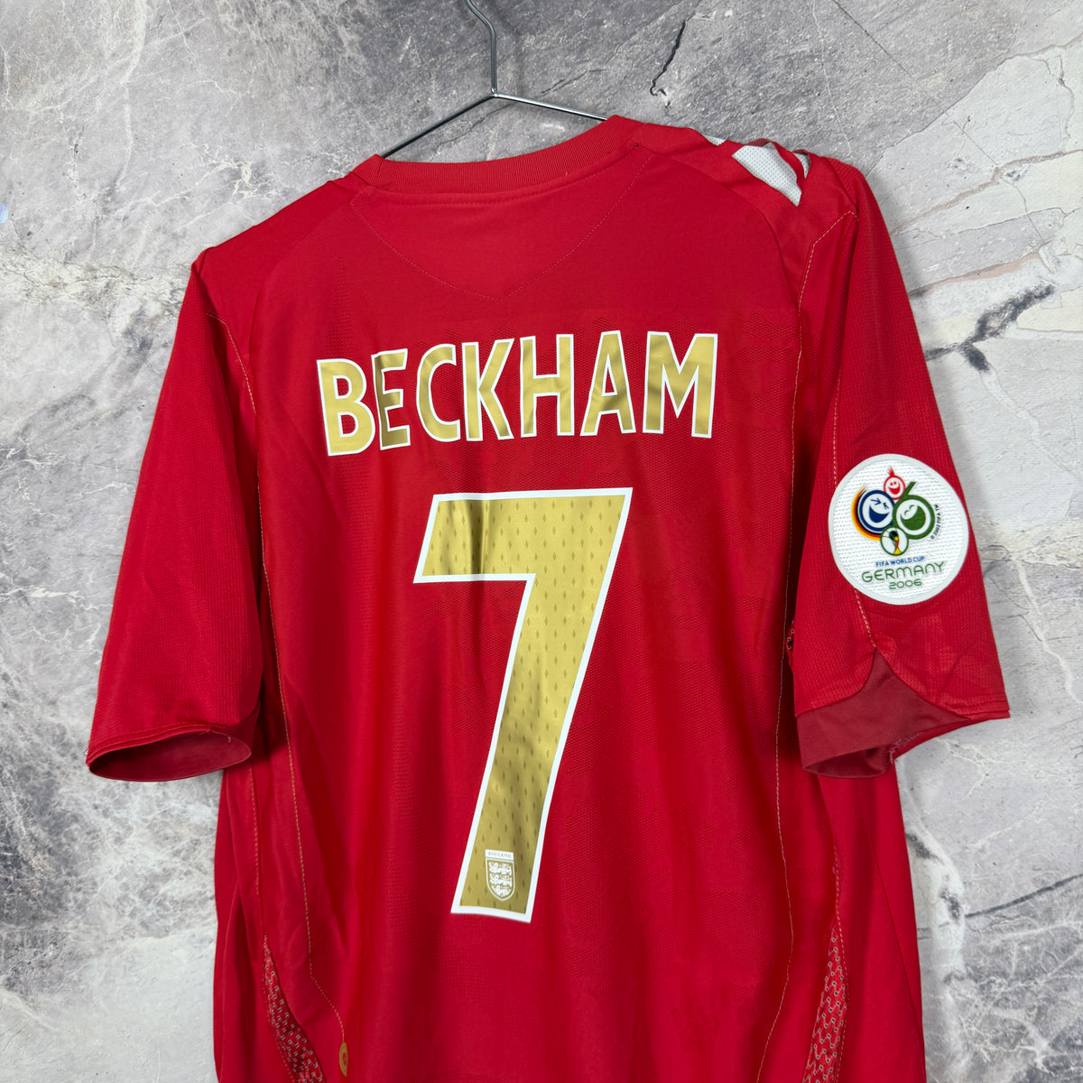England 2006-2008 Away Jersey — Beckham #7 M