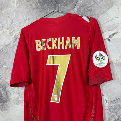 England 2006-2008 Away Jersey — Beckham #7 M
