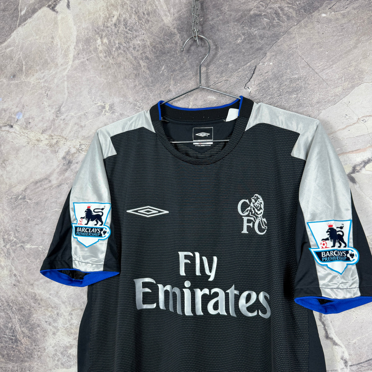 Chelsea 2004-2005 Away Jersey — Drogba #15 M