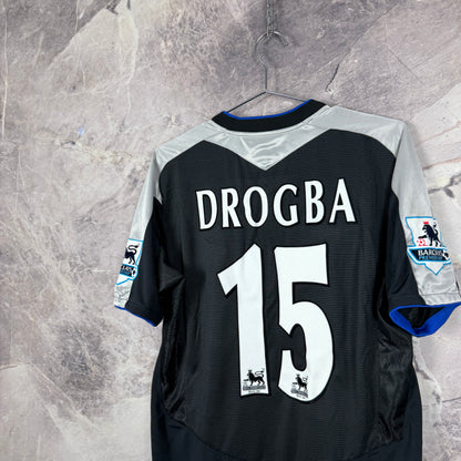 Chelsea 2004-2005 Away Jersey — Drogba #15 M