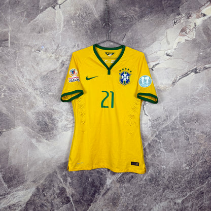 Brazil 2014-2015 Home Jersey — P. Coutinho #21 M