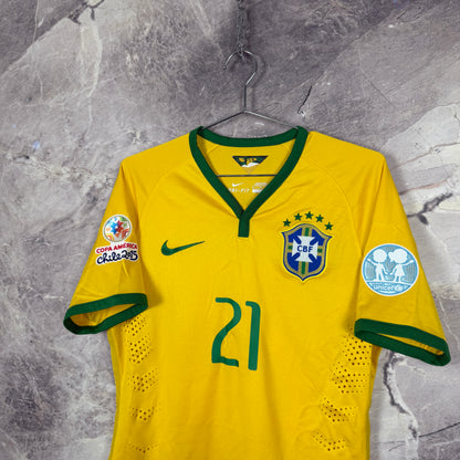 Brazil 2014-2015 Home Jersey — P. Coutinho #21 M