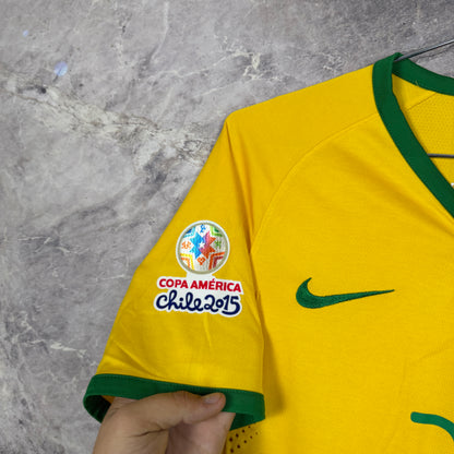 Brazil 2014-2015 Home Jersey — P. Coutinho #21 M