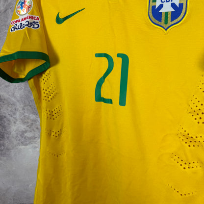 Brazil 2014-2015 Home Jersey — P. Coutinho #21 M