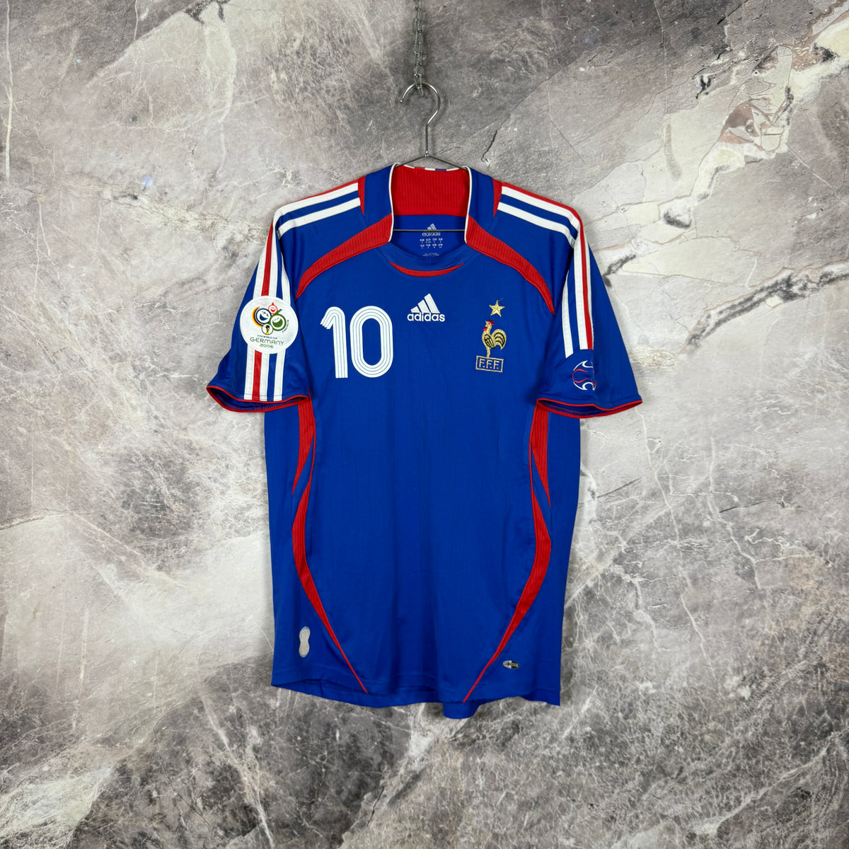 France 2006-2007 Home Jersey — Zidane #10 S