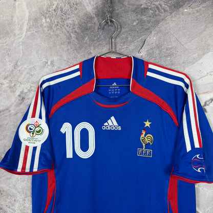 France 2006-2007 Home Jersey — Zidane #10 S
