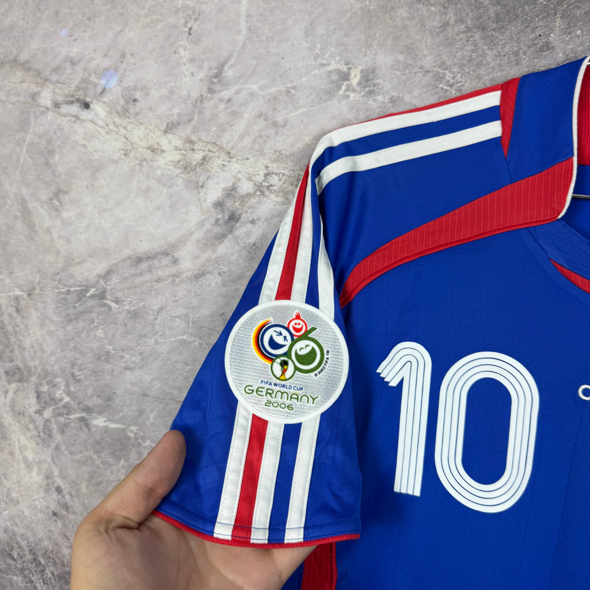 France 2006-2007 Home Jersey — Zidane #10 S