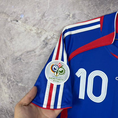 France 2006-2007 Home Jersey — Zidane #10 S