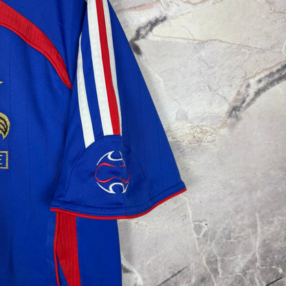 France 2006-2007 Home Jersey — Zidane #10 S