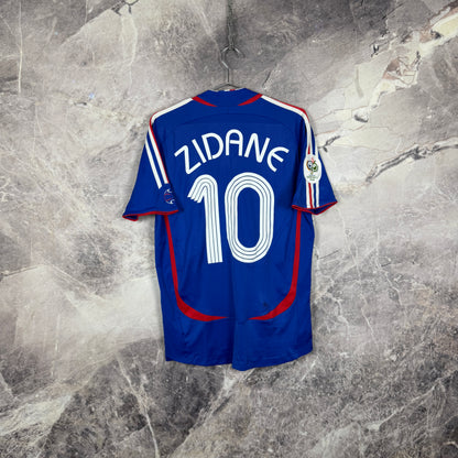 France 2006-2007 Home Jersey — Zidane #10 S