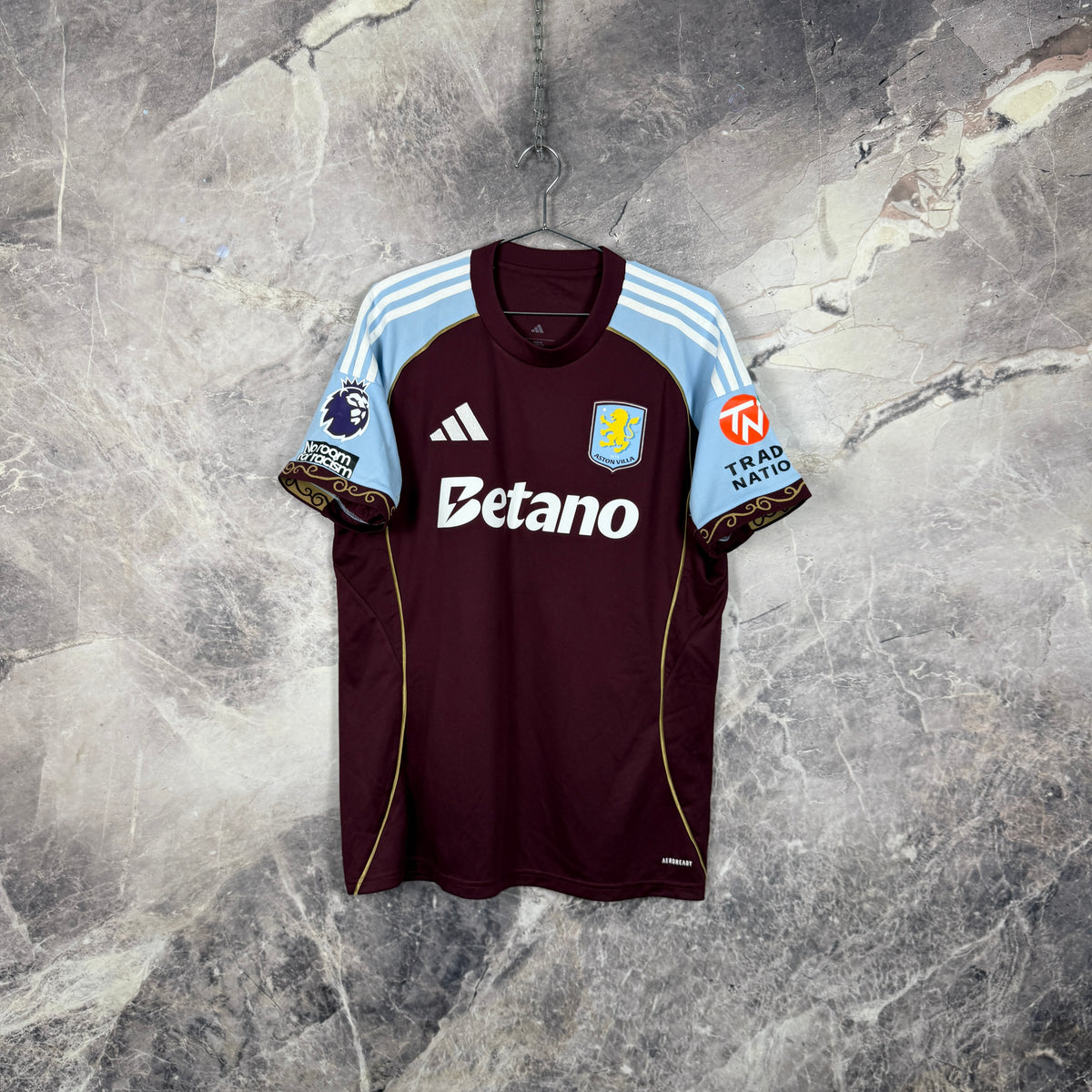 Aston Villa 2025-2026 Home Jersey — Watkins #11 L