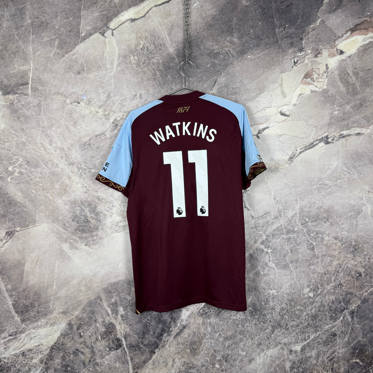 Aston Villa 2025-2026 Home Jersey — Watkins #11 L