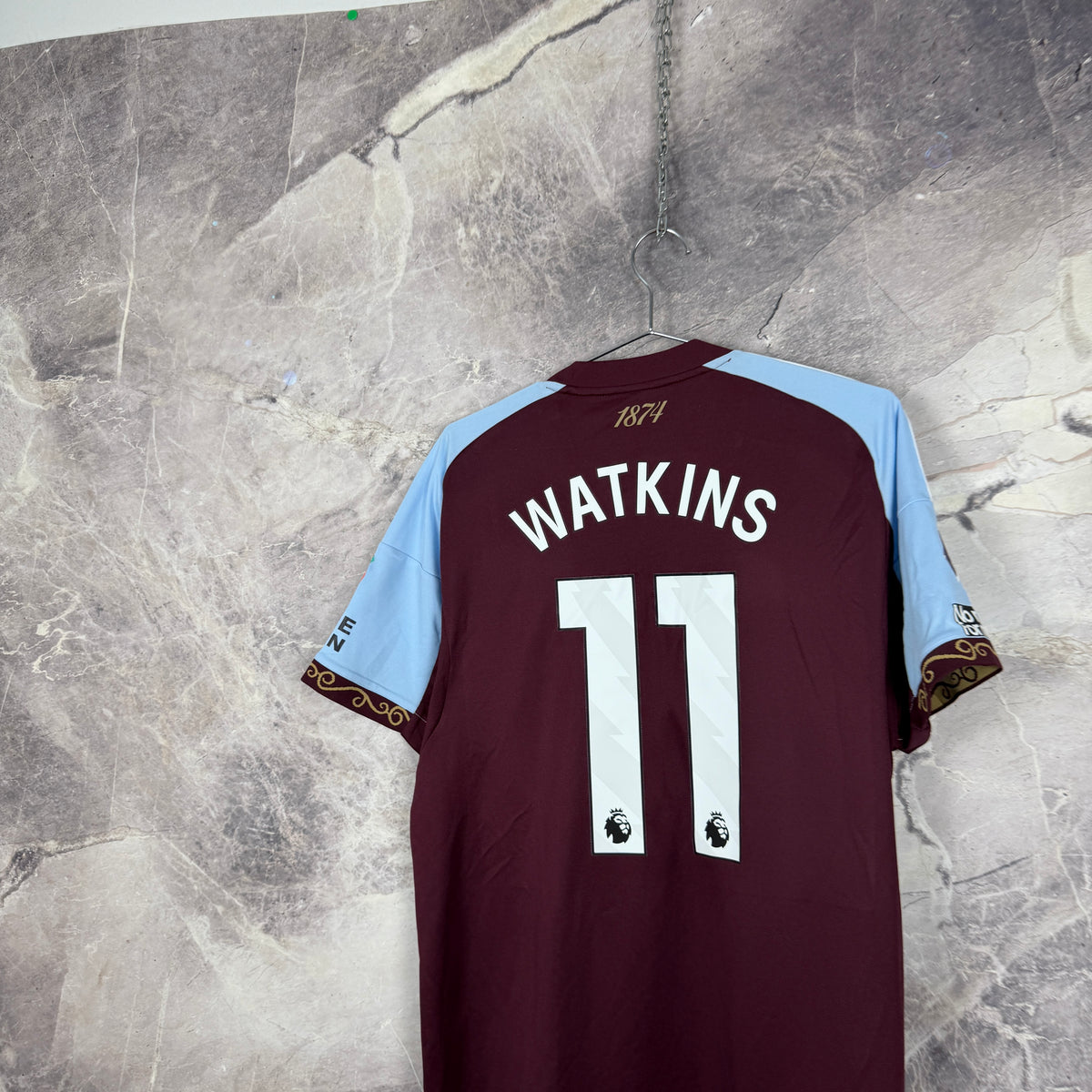 Aston Villa 2025-2026 Home Jersey — Watkins #11 L