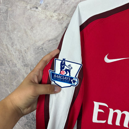 Arsenal 2008-2010 Home Long Sleeve Jersey Match Prepared — Vela #12 M