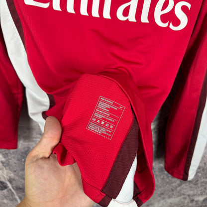 Arsenal 2008-2010 Home Long Sleeve Jersey Match Prepared — Vela #12 M
