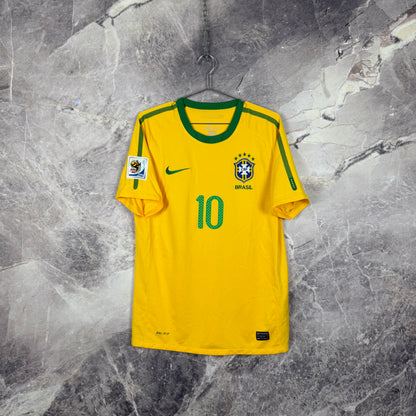 Brazil 2010-2011 Home Jersey — Kaká #10 S