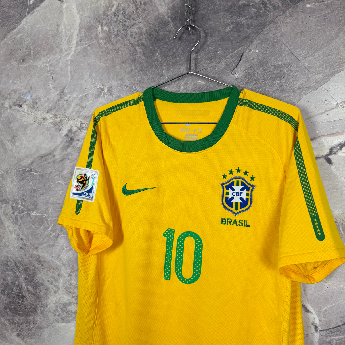 Brazil 2010-2011 Home Jersey — Kaká #10 S