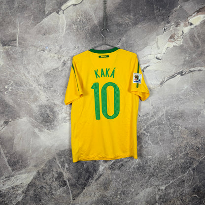 Brazil 2010-2011 Home Jersey — Kaká #10 S