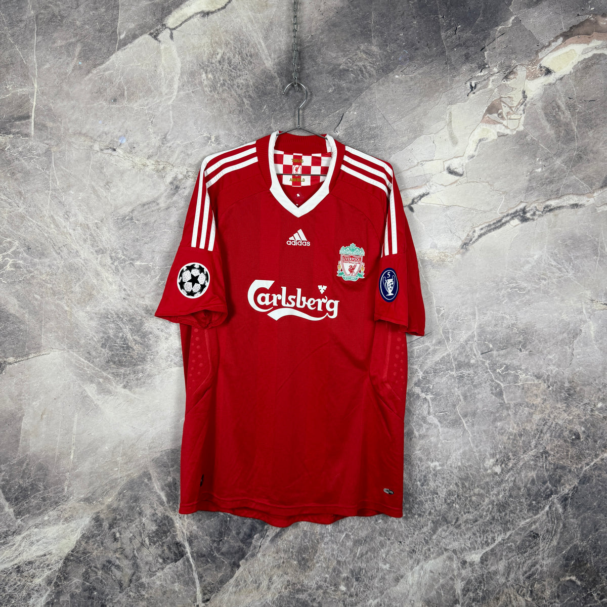 Liverpool 2008-2010 Home Jersey — Gerrard #8 XL