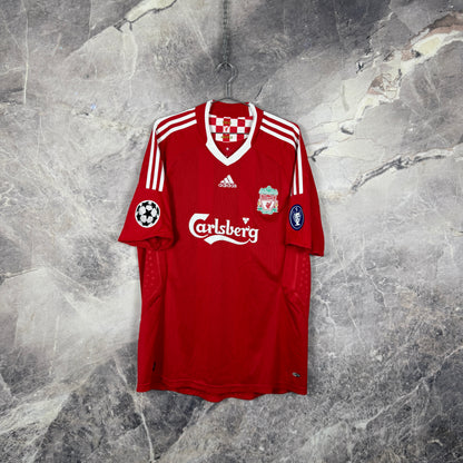Liverpool 2008-2010 Home Jersey — Gerrard #8 XL